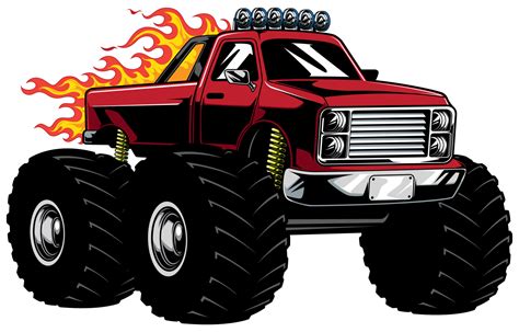 Monster Truck Mascot 23877472 Vector Art at Vecteezy