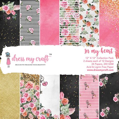 In My Heart - 12"x12" Paper Pad – Dress my craft