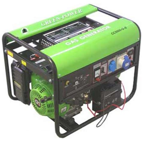 Газовый генератор Green Power CC 6000 AXT-NG/LPG/220 (1 фаза 5 кВт с ...
