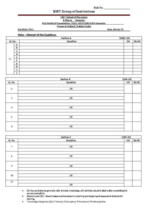 19a KSOP PUE Sample Question Paper (75 Marks) - Exam 2022-2023 - Studocu