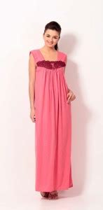 Klamotten Women Nighty - Buy Peach Klamotten Women Nighty Online at ...