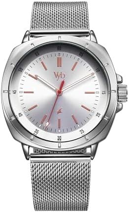 Buy Fastrack Vyb Quartz Analog Black Dial Black Genuine Leather Strap ...