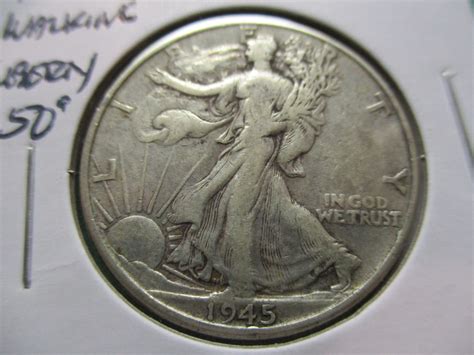 1945 Walking Liberty Half Dollar. Item: 50 W45-25. - For Sale, Buy Now ...
