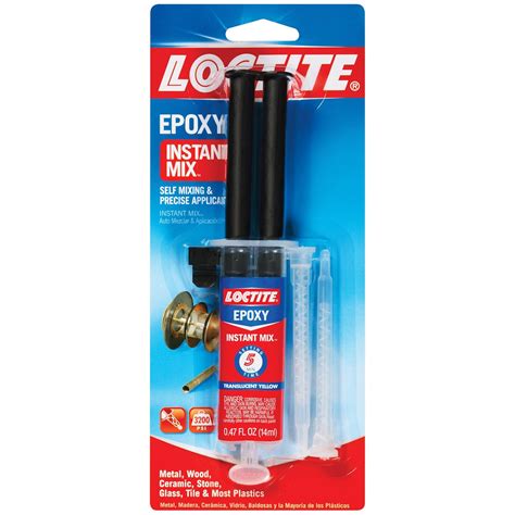 Loctite 1365868-6 Epoxy Five Minute Instant Mix, 0.47 fl. oz. Syringes ...