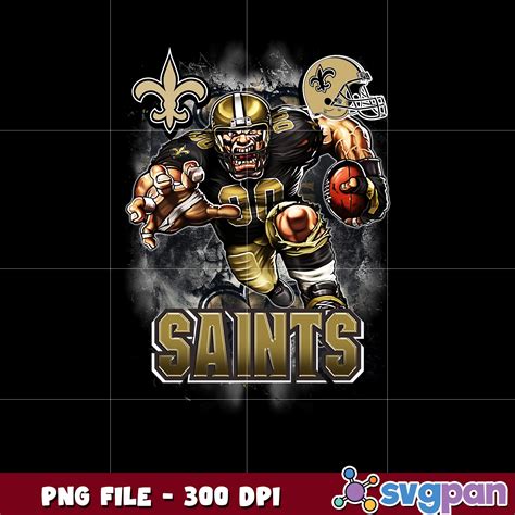 New orleans saints logo helmet and mascot png, super bowl png, america ...