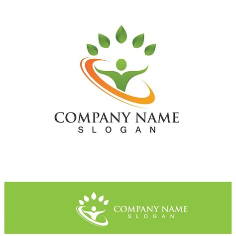 Health people logo vector illustration design template | Premium Vector