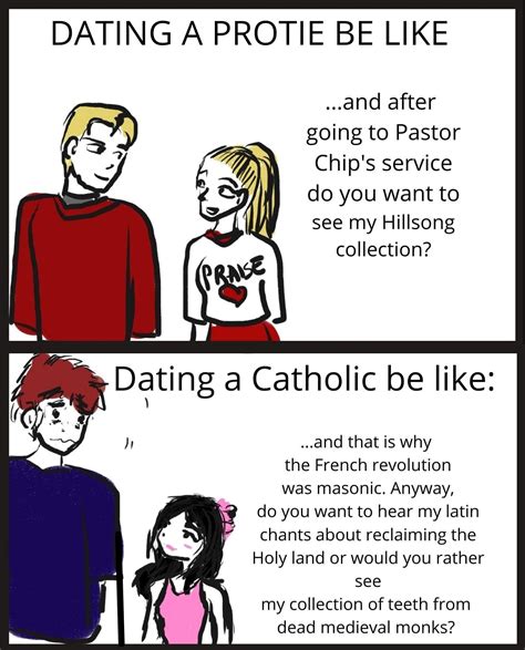 Catholic vs. Protestant Dating | Know Your Meme