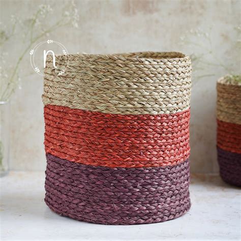 Eco-Friendly Planter Baskets Red Set of 2 Online - Premium Basket ...