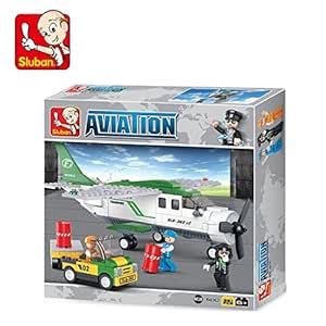 Sluban Mini Transport Plane Goods Delivery Aircraft Aviation Building ...