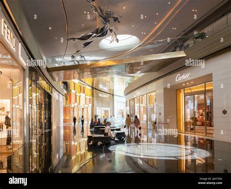 Luxury brand name stores in Icon Siam shopping mall. Bangkok, Thailand ...