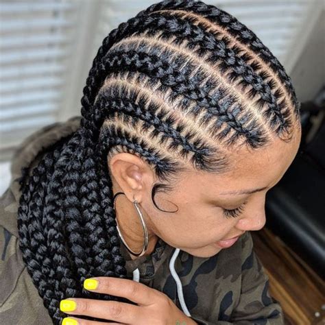 40 All-Back Stitch Braids Cornrows That Makes a Statement - Coils and Glory