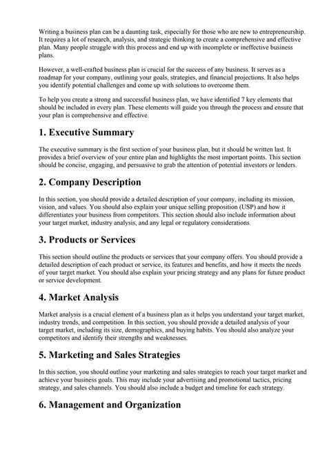 7 Elements Business Plan by Victoria - Issuu