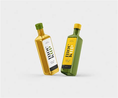 Olive oil bottle mockup | Premium PSD