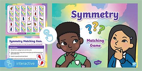 Grade 3 Maths Term 2 Symmetry Matching Game (CAPS Aligned)