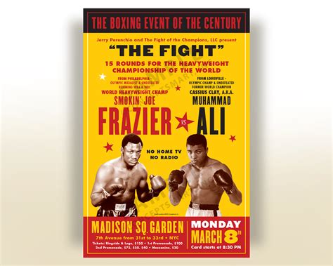 Muhammad Ali Joe Frazier Poster