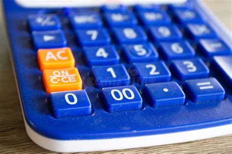 Numeric Keypad Calculator for Calculating Stock Image - Image of ...
