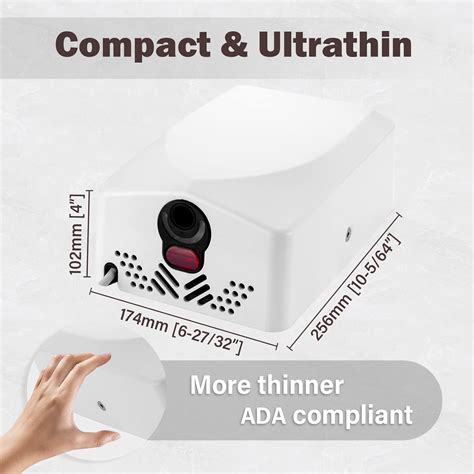 Buy kinGirl KINGIRL 120V/700W ADA Compliant Commercial Hand Dryers for ...