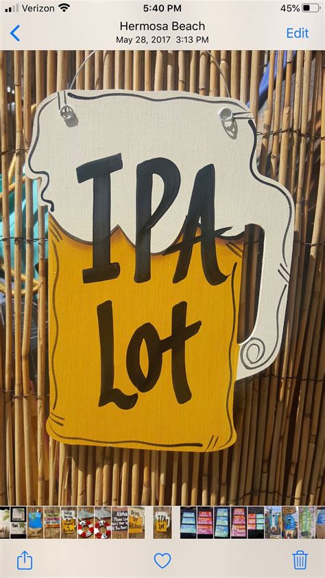Buy IPA LOT Beer Sign-handmade Beer Sign-dads Bar Gifts-wood Bar Online ...