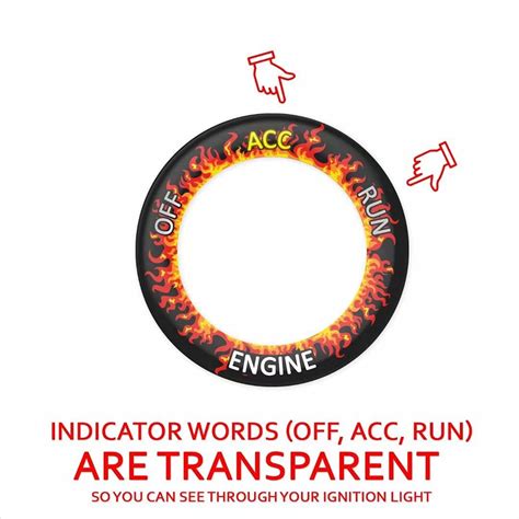 DECALEPIC Hell Fire Style Engine Start Button Overlay for India | Ubuy