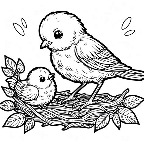 Baby Birds Coloring Pages [2025]