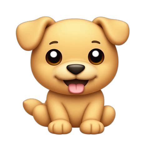 a cute dog emoji | EmojiHi - Generate Emoji with AI