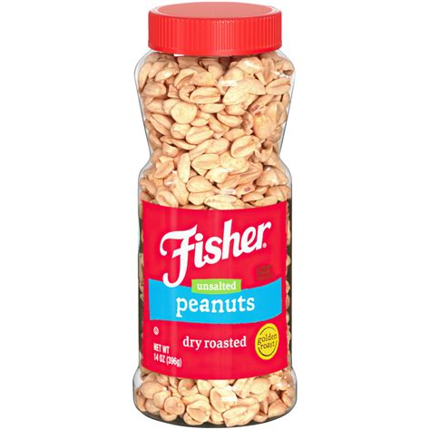 Dry Roasted Unsalted Peanuts, 14oz – Fisher Nuts