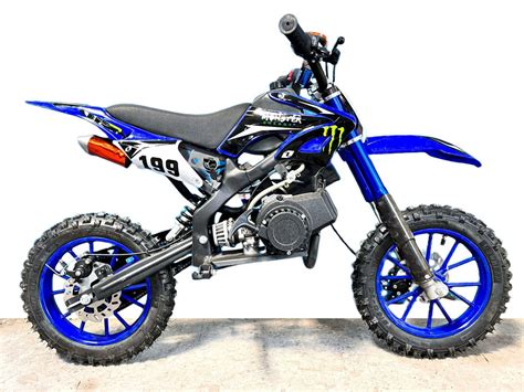 49 CC Kids Petrol Dirt Bike Pocket bike | Kids Sport Bike PETROL | Blu ...