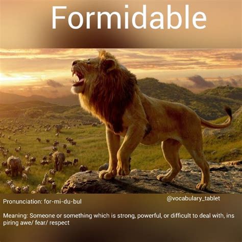Image result for Define Formidable