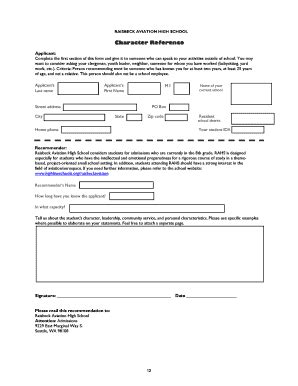 18 Printable who can be a character reference Forms and Templates ...
