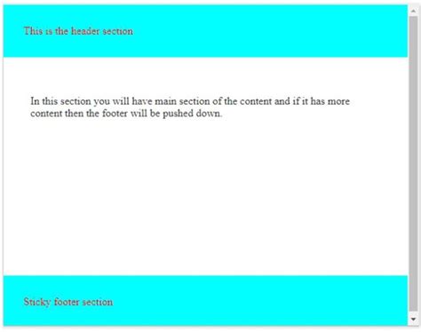 Image result for CSS Sticky Footer