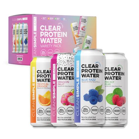 Clear Protein Water - Variety | CSE – Clean Simple Eats