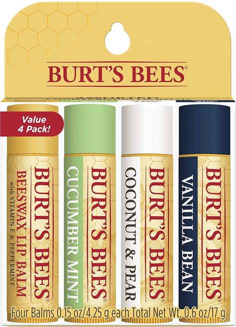 Buy Burt's Bees 100% Natural Moisturizing Lip Balm, Multipack ...