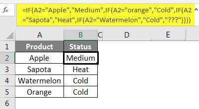 Switch Function in Excel 的图像结果