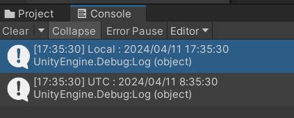 unity datetime tutorial 的图像结果