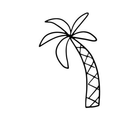 Image result for Simple Color Vector Drawing Palm Tree