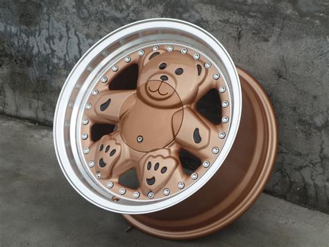 Jiangzao Cute Teddy Bear 15x7/15x8 Alloy Wheels - Aluminum Car Rims for Retrofit, 4x100/114.3 ...