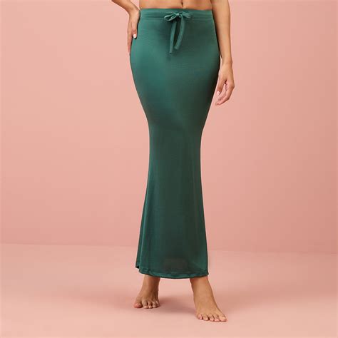 Mermaid saree Petticoat-NYOE01-Green – Nykd by Nykaa