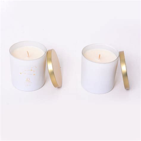 Buy Leo Zodiac Scented Jar Candle - Set of 2 Online | The Maeva Store