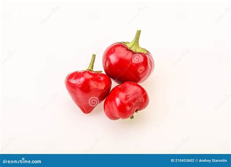 Red Hot Spicy Cherry Pepper Stock Photo - Image of ingredient ...