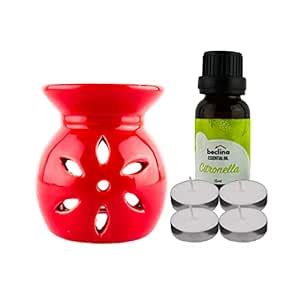 Beclina Home Fragrance Set (Essential Oils, Diffuser, and Candle ...