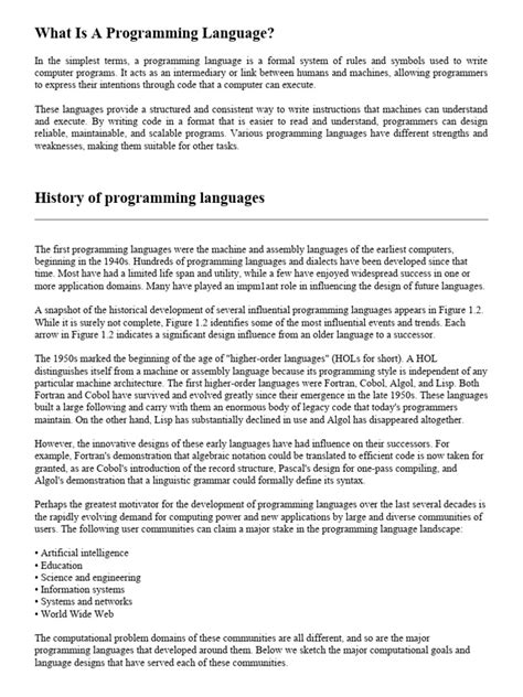 Image result for Programming Language Simple Definition