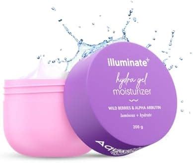 Aqualogica Illuminate + Hydra Gel Moisturizer with Wild Berries & Alpha ...