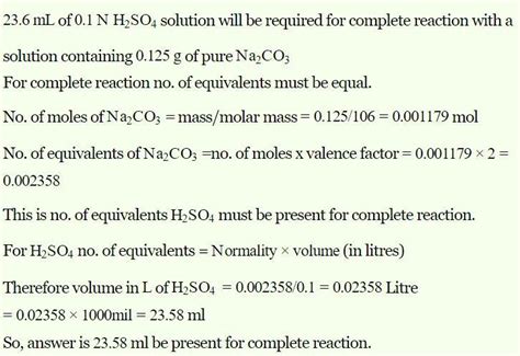 how many milllitres of 0.1N H²SO⁴ solution will be required for ...
