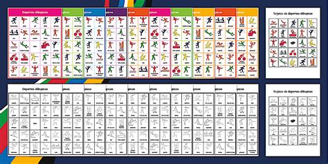 Bingo sobre deportes olímpicos / Twinkl USA