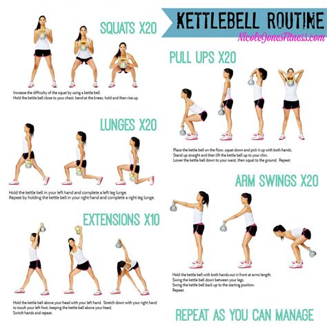 Kettle Bell Routine | Kettlebell workout routines, Kettlebell workouts ...