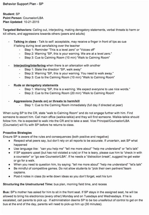 Image result for Example of Behaviour Support Plan