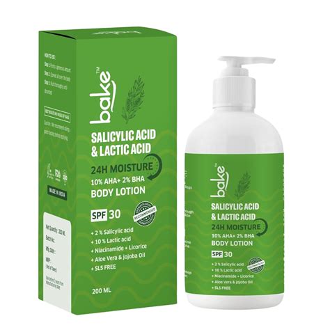 Buy BAKE 10% AHA + 2% BHA Body Lotion SPF 30 PA+++ for Strawberry ...
