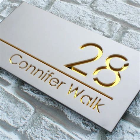 Amazon.com: Customized Sign Outdoor House Numbers Plate Personalized ...