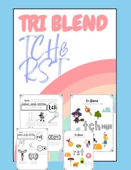 Tri blends at the end of the words by missmurfincreates | TPT