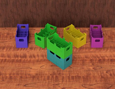 🔋 AA & AAA battery storage organizer crates | Stackable container for batteries |・ STL File for ...